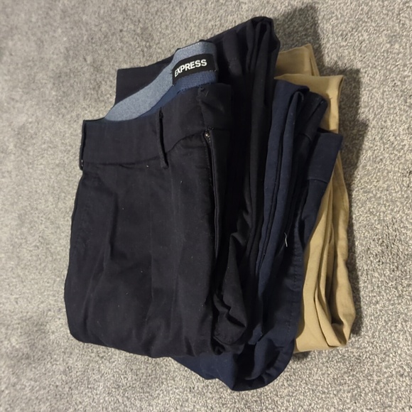 Express Other - Express Bundle of Men's Pleated Chinos Size 32x34